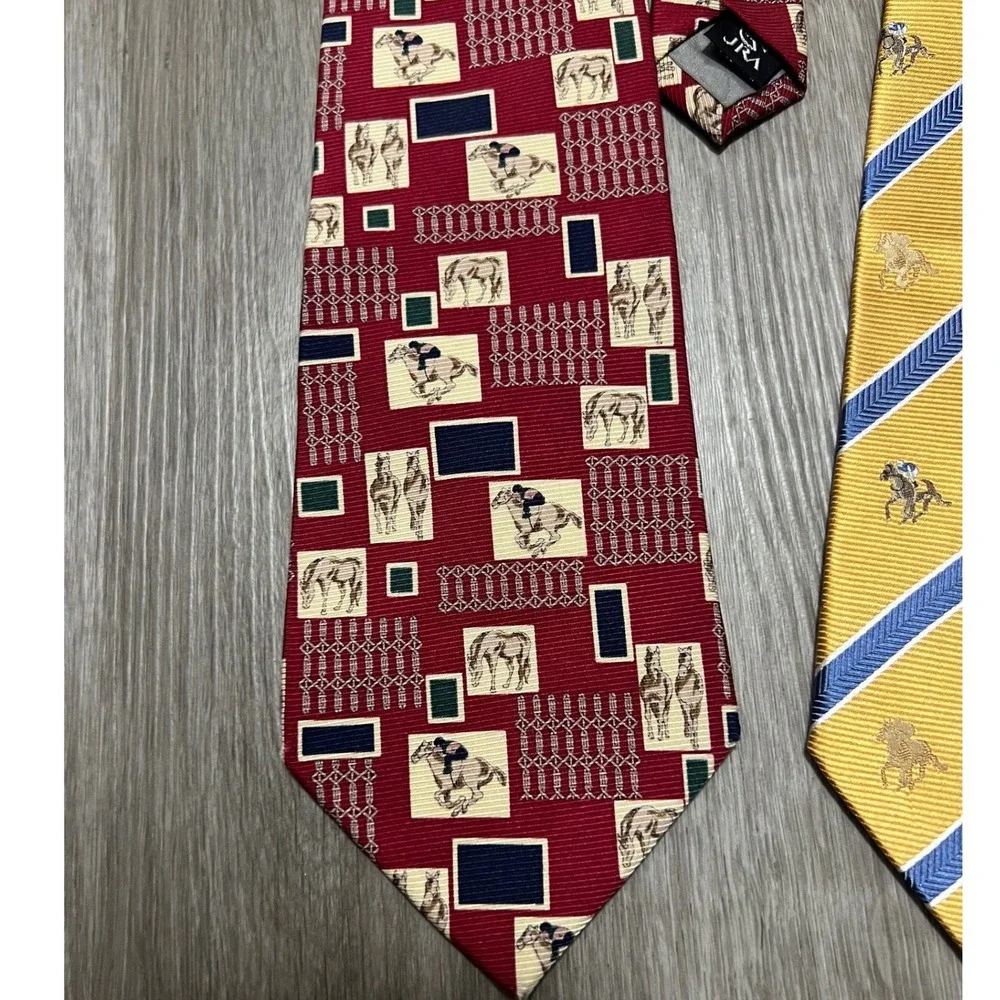 Nippon Derby Horse Racing Ties Lot 3 65th 77th‎ 84th Special Edition Equestrian